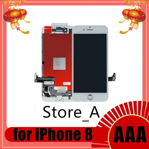 Grade A+++ for iPhone 8 LCD Display and Touch Digitizer Screen with Frame Full Assembly Replacement Parts 100% Tested Well Black White