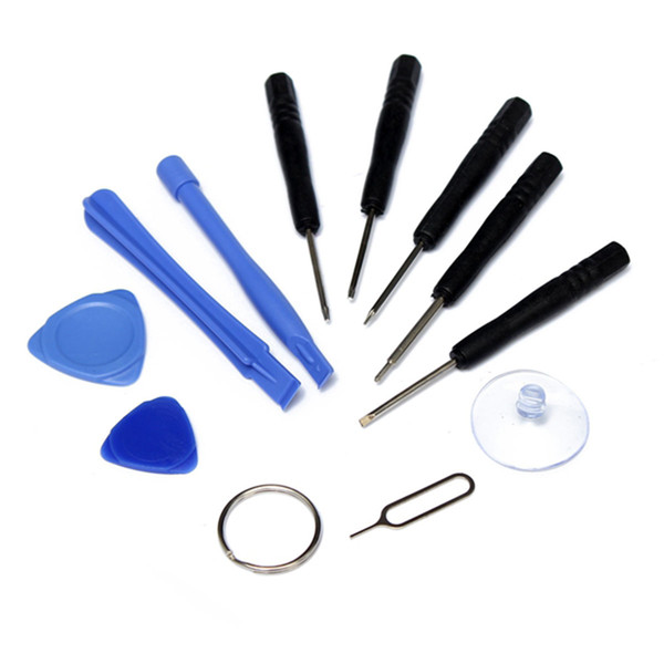 Cellphone Repair Opening 11 in 1 Sets Tools Kit Pentalobe Star Screwdriver Screen for phone ipad Samsung iphone 8 X 5S 6 7