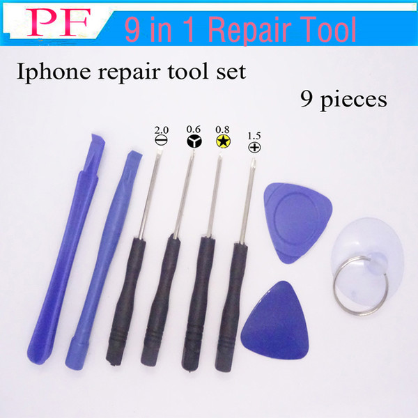 9 in 1 Mobile Phone Repairing Tool Kit Spudger Pry Opening Tool LCD Repair Tools with screwdrivers for Iphone tool