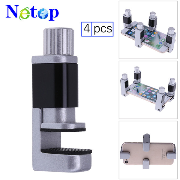 Netop 4pcs Adjustable Plastic Clip Fixture LCD Digitizer Screen Fastening Clamp for iPad Samsung Cell Phone Tablet Repair Tools