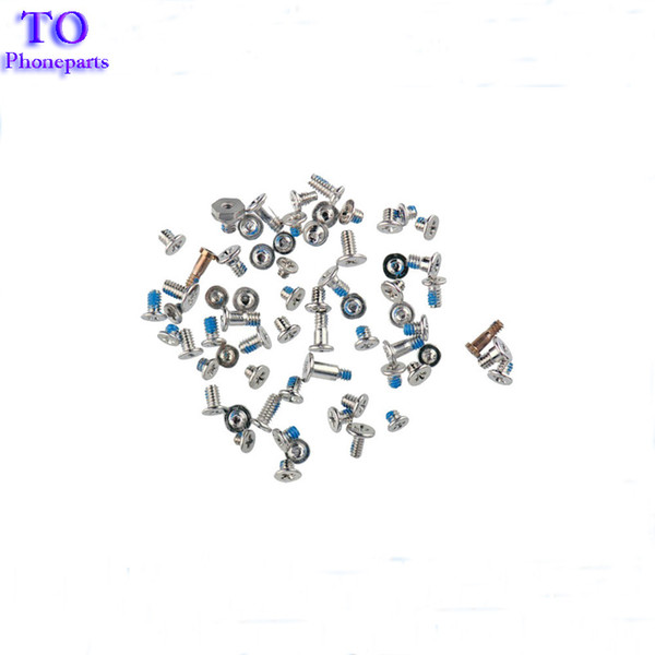 Wholesale 100Set New Full Screws Set With 2pcs Bottom Screws For iPhone 5 5s 5c 6 Plus 6s 7 Plus Replacement Parts