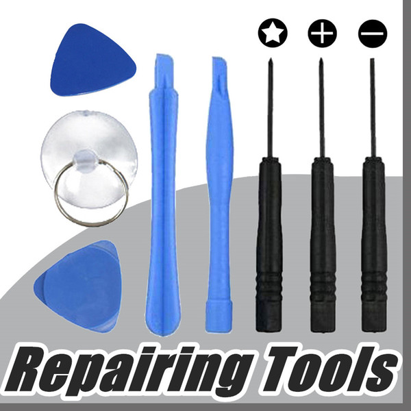 8 in 1 REPAIR PRY KIT OPENING TOOLS With 5 Point Star Pentalobe Torx Screwdriver For APPLE iphone 4 4S 4G 5 5G SE 5S 6 6S 7 Plus A-GL