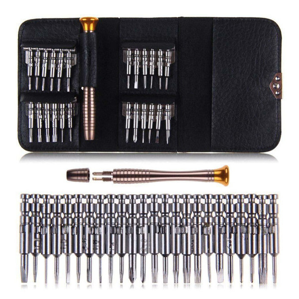 Mini Precision Screwdriver Set 25 in 1 Electronic Screwdriver Opening Repair Tools Kit for iPhone Camera Watch Tablet PC