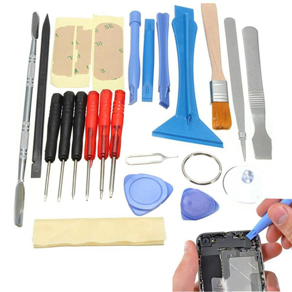 New 22 in 1 Open Pry Mobilephone Cellphone Tablet Repair Screwdrivers Sucker Hand Tools set Kit