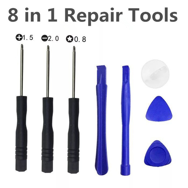 8 in 1 Repair Pry Kit Opening Tools With 5 Point Star Pentalobe Torx Screwdriver For APPLE iphone 4S 5 6 6S Plus