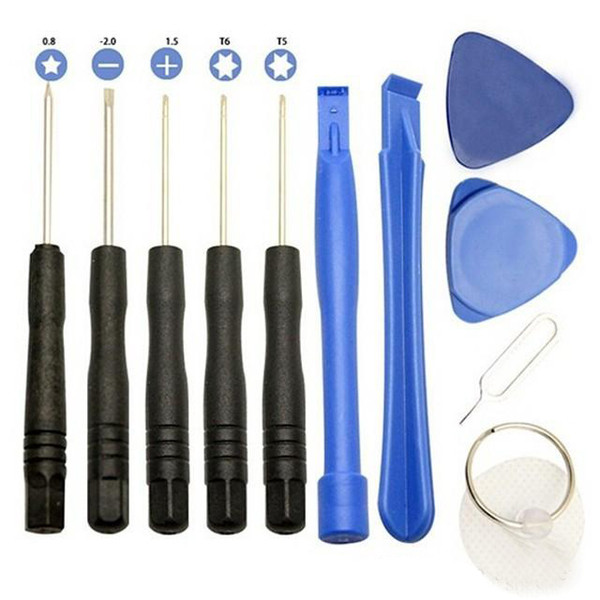 Professional 11 in 1 Cell Phones Opening Pry Repair Tool Kits Smartphone Screwdrivers Tool Set For iPhone Samsung HTC Moto Sony STY126