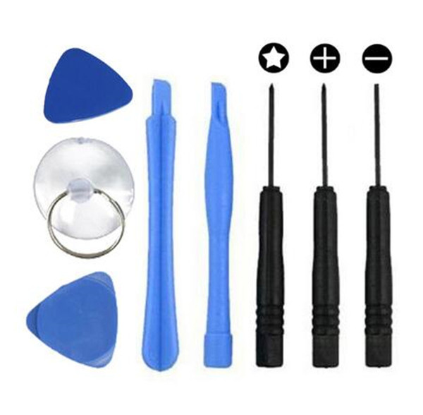 Top Selling,8 in 1 Repair Pry Tool Kit Opening Tools Star Torx Pentalobe Screwdriver for iPhone 4 4S 5 5S Mobile cellphone,100sets(800pcs)