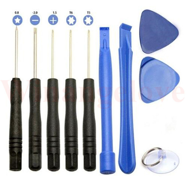 10 in 1 Repair Pry Opening Tools With 5 Point Star Pentalobe Torx Screwdriver For iphone 4 5 for samsung