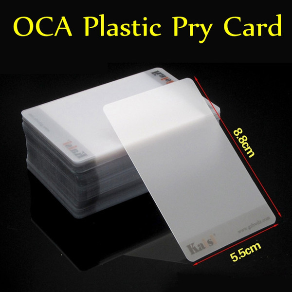 100pcs Handy OCA Plastic Card Pry Opening Scraper for iPad for iphone Mobile Phone Glued Screen Repair Tools