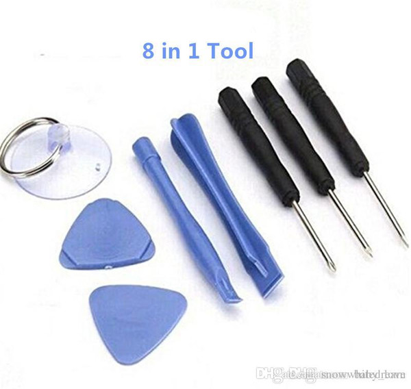 8 in 1 Opening Tools Kit Pry Repair Tool With Screwdriver Repair Replace Tool Kit set for Apple IPhone Samsung Galaxy