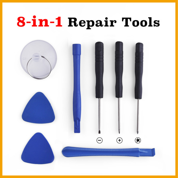 8 in 1 Repair Pry Kit Opening Tools With 5 Point Star Pentalobe Torx Screwdriver For APPLE iphone 4S 5 6 6S Plus