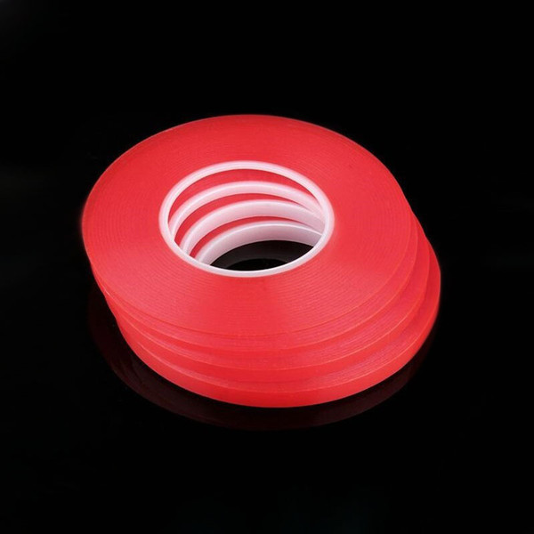 60pcs Transparent Clear Adhesive Transparent Double side Adhesive Tape Heat Resistant Universal cellphone repair sticker red