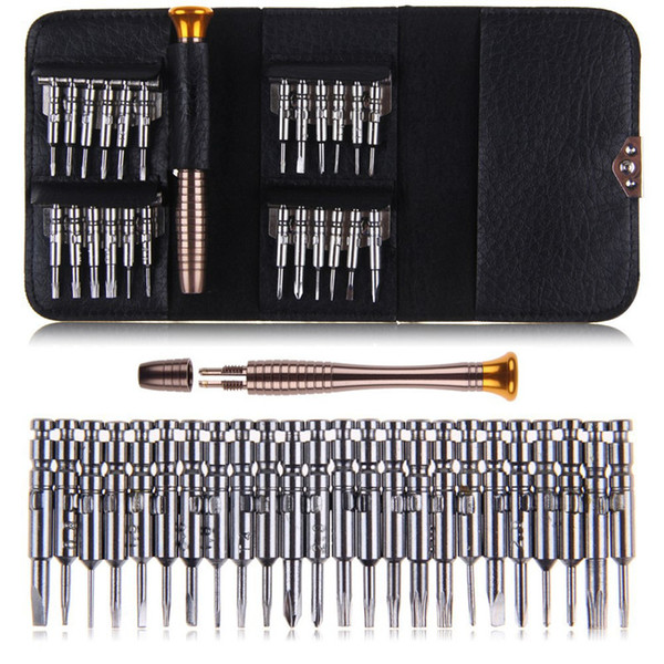 25 in 1 Precision Screwdriver Set Wallet Repair Tool Sets Multi Tools For iPhone Cellphone Tablet PC Opening