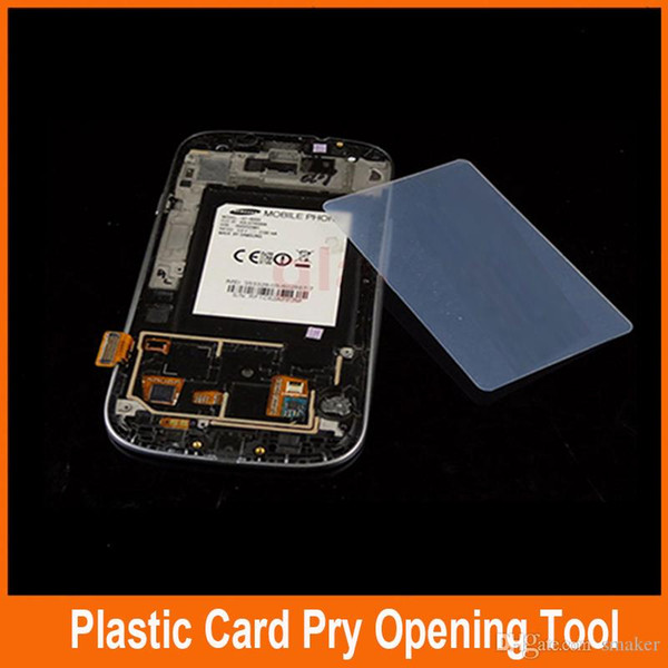 100pcs Pry Card mobile phone shell Plastic film Open frame Mobile phone disassemble tool Slim for Samsung split frame