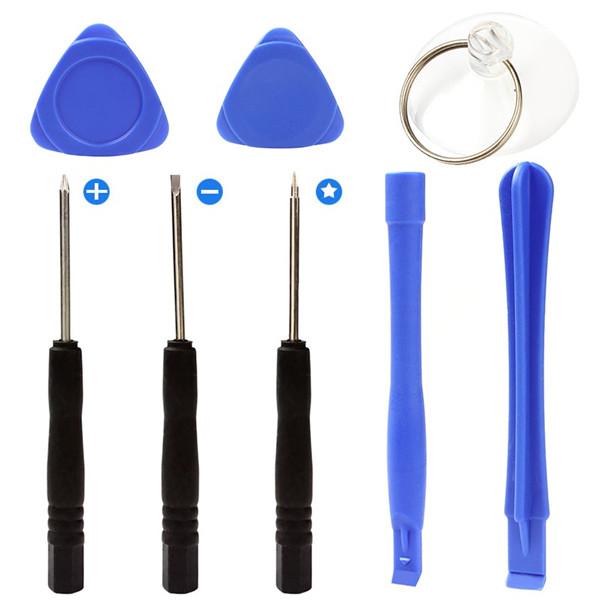 Free Shipping 8 In 1 Screwdriver Sucker Pry Repair Opening Tool Kit Set For Apple iPhone 4/4S/5G/5S/5C