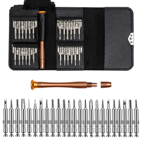 Leather Case 25 In 1 Torx Screwdriver Set Mobile Phone Repair Tool Kit Multitool Hand Tools For Iphone Watch Tablet PC 2018 New