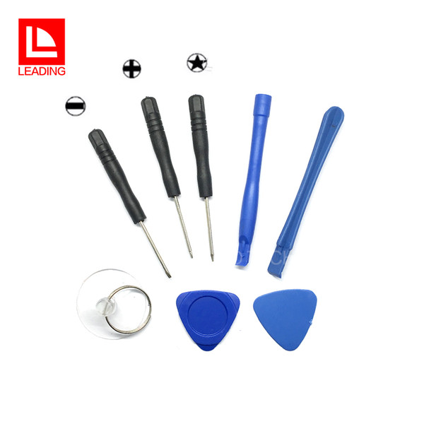 8 in 1 Repair Pry Kit Opening Tools with 5 Point Star Screwdriver for Apple iPhone 4 5 6 7 DHL Free Shipping