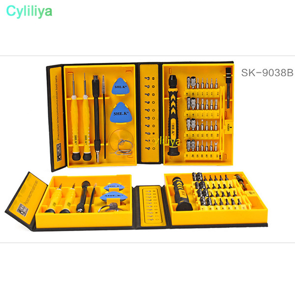 38 in 1 Profession Repair Tool Kit Mobile Phone DIY Screwdriver Precision Repair Tool For Iphone X Cell Phone