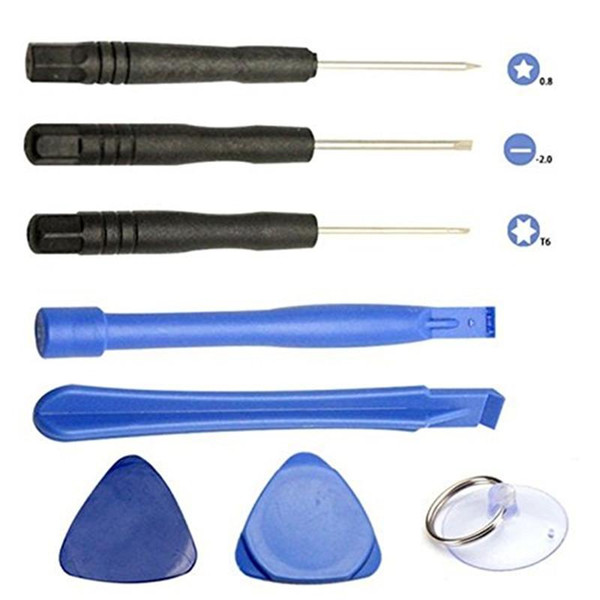 Cell Phone Reparing tools 8 in 1 Repair Pry Kit Opening Tools Pentalobe Torx Slotted screwdriver For Apple iPhone 4 4S 5 5s 6 moblie phone