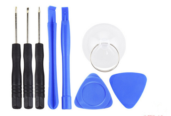 8 in 1 Opening Pry Tools Screwdriver Repair Kit Set Screwdriver for samsung i pone smart cellphone with opp bag