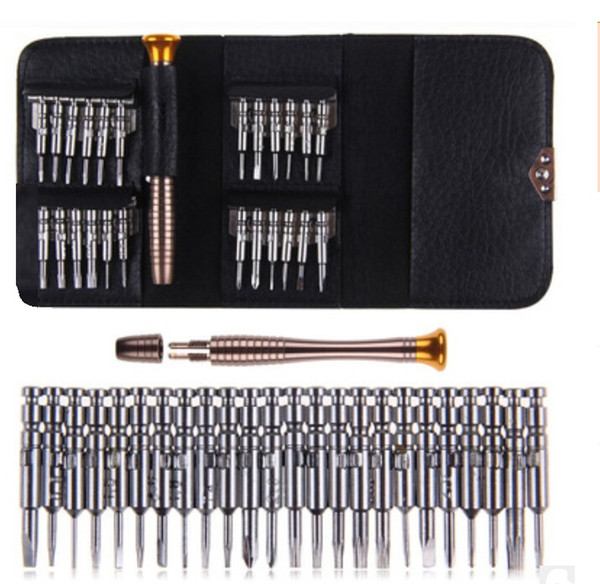 25 in1 Precision Screwdriver Bits Set Portable Screwdriver Multitul For Laptop Mobile Phone Computer Watch Glasses Repair Tools