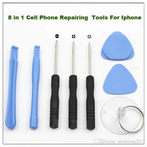 8 in 1 Cell Phone Repairing Tools With 5 Point Star Pentalobe Torx Screwdriver For APPLE IPHONE iphone 4 4S 5 5S 6 6S 6plus