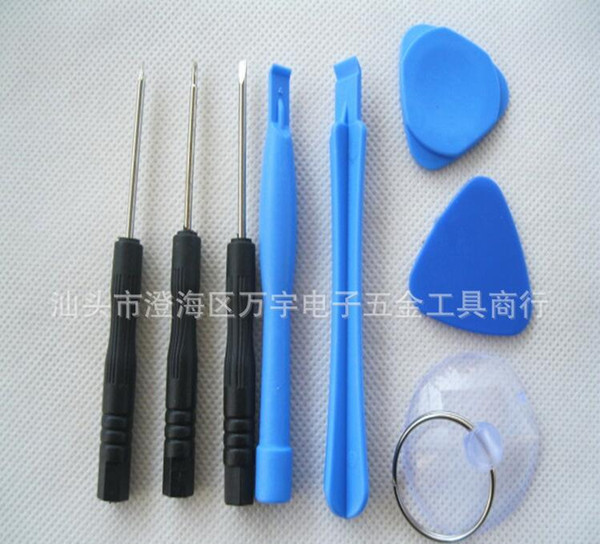 Free DHL Shipping 8 in 1 Screwdriver Sucker Pry Repair Opening Tool Kit Set For Apple iPhone