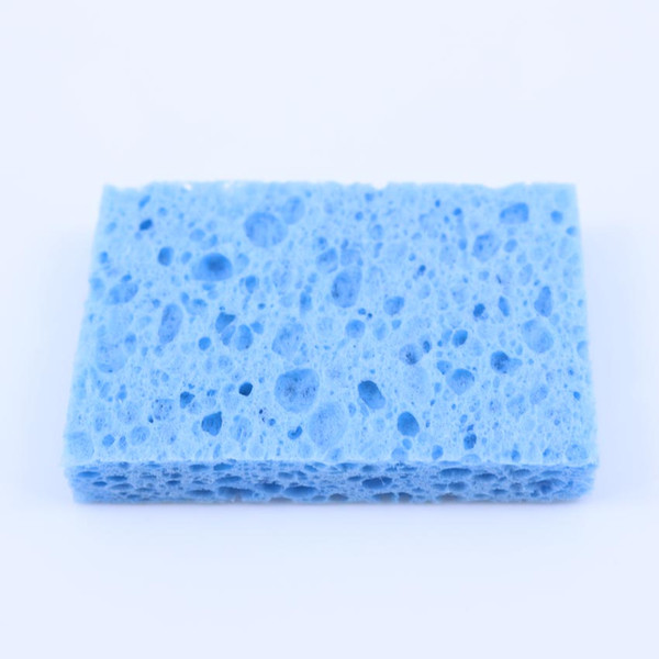 YuXi 1 pcs 40*60*10MM Blue High Temperature Resistant Heatstable Soldering Iron Solder Tip Welding Cleaning Sponge Remove Tin