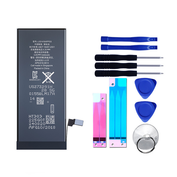 100% 0 cycle Li-ion Battery For iphone 5 5C 5S 6 6S 6p 6sp and 7g repair tools and battery adhesive