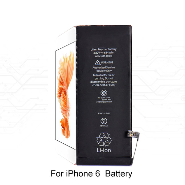 Genuine Mobile Phone Built-in Lithium Battery For iPhone 4 4s 5 5s 5c Internal Replacement Battery For iPhone 6 6s 7 7 plus 8 +
