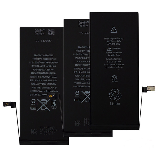 High Quality Internal Built-in Li-ion Battery For iPhone 6 Plus 2915mAh Real Capacity Replacement Phone Bateria+Free shipping