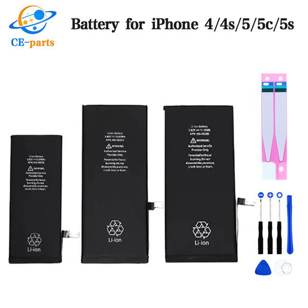 Top Quality Built-in Internal Li-ion Battery For iPhone 4g 4S 5g 5S 5C Battery Replacement Mobile Battery Free Shipping