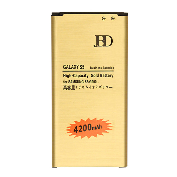 High Capacity Gold Battery for Samsung Galaxy S5 i9600 4200mAh No NFC