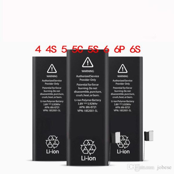 Batter for iphone 4G 4S 5g 5s 6g 6s 6PLUS 6SPLUS Mobile Phone Battery for Iphone Compatible with cheap mobile phone built-in battery