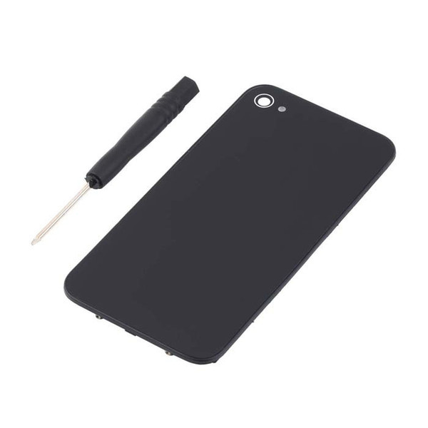 Battery Cover Glass Rear Back Door CDMA GSM BLACK + Tool for iPhone 4S