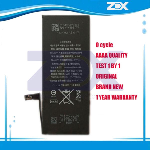 Battery for apple iphone 4s 5g 5s 5c 6g 6s 6plus 7g 7plus Batteries Replacement Strong Flex 0 Cycle