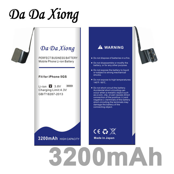 Da Da Xiong 3200mAh For Apple iPhone 5S battery for iphone 5C battery