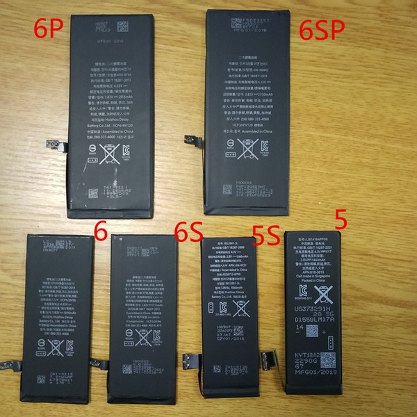 Real Capacity 1440mAh Phone Battery for Apple iPhone 5 5s 5C iPhone 5G 6G 6s Plus Li-ion Battery Replacement with Retail Packing Box