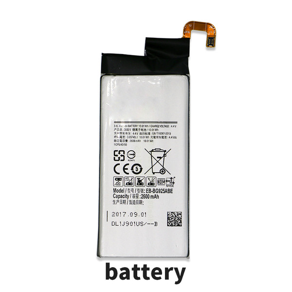 High Quality Mobile Phone Battery For Sasmung Galaxy S6 Edge G925 Battery Capacity 2600mAh Built-in Li-ion Replacement Batteries