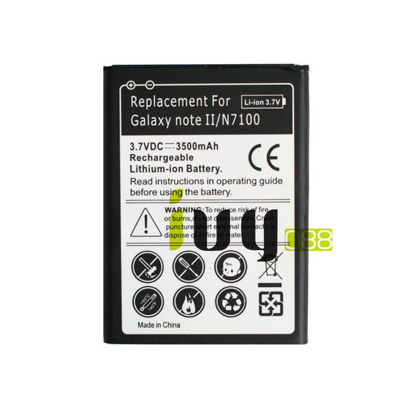 3500mAh EB595675LU Replacement Battery For Samsung Galaxy Note II 2 N7100 N7000 N7102 t-mobile T889 Sprint L900 Verizon i605 Batteries