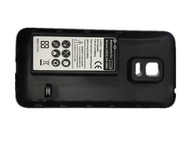 EB-G800BBE Extended Battery With Black or White Cover Case Replacement For Samsung Galaxy S5 Mini G800 G870 5800mAh High Quality Batteries