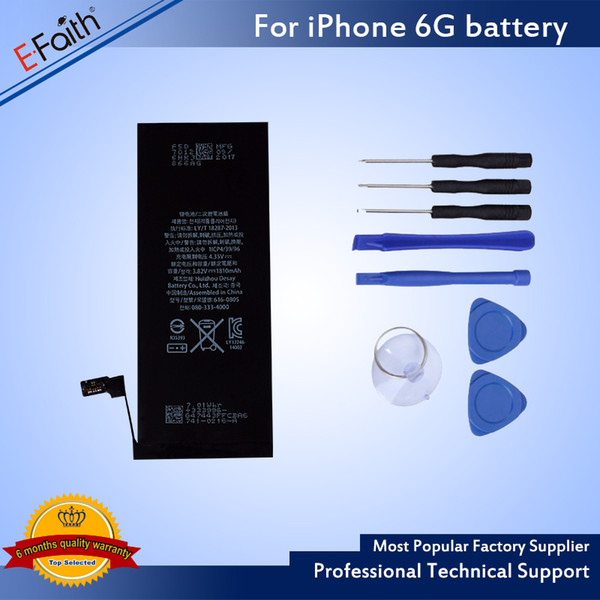 Amazing Quality Internal Built-in Li-ion Replacement Battery High Quality Battery For iphone 6s/6 & Free UPS Shipping