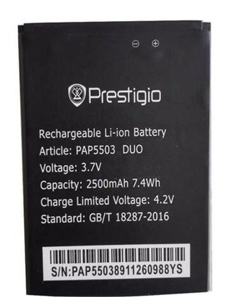 Prestigio 5503 Battery, High Quality Mobile Phone Replacement Li-ion Battery for Prestigio PAP5503 2500mAh Battery