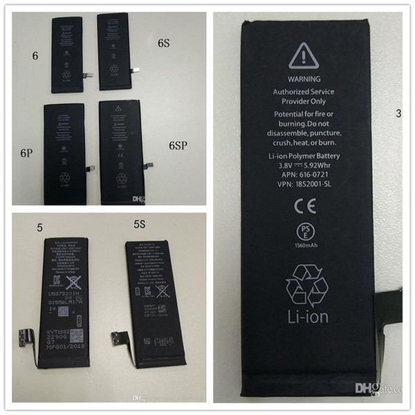 For iPhone 6 Replacement Battery 3.82V 1810mAh New Inner Buit-in Li-ion Battery for Apple iPhone 5 5s 6 6s 6s Plus