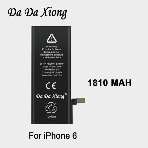 10pcs Original Da Da Xiong Battery For Apple iPhone 6 6G 1810mAh Real Capacity Replacement Batteries