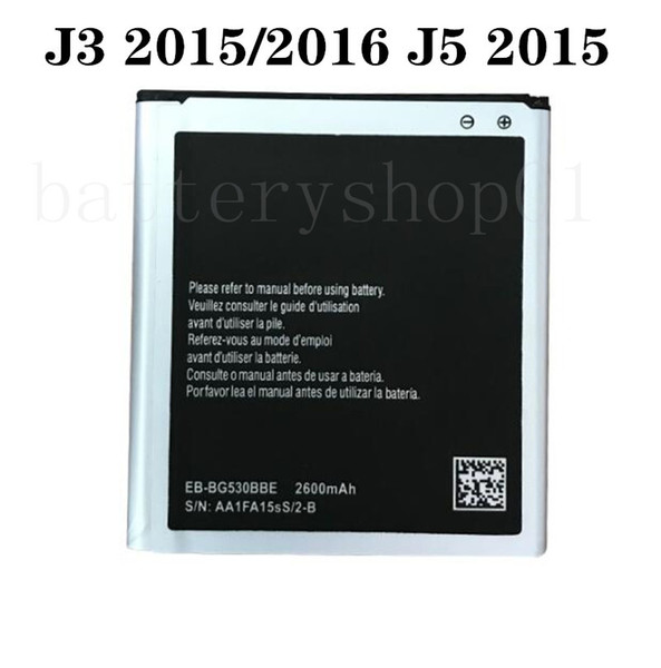 Replacement 100% Original Capacity Battery for Samsung J3 J5 J7 2015 2016 2017 Wholesale batterie batteria Free Shipping