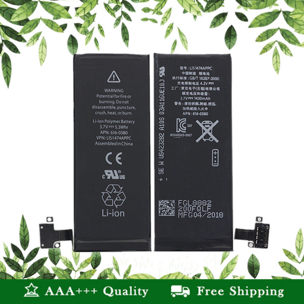 Genuine AAA Li-Ion High Capacity Internal Battery Replacement for Apple iPhone 4 4s 5s 5c SE 6 6plus 6splus 7 7plus OEM Original