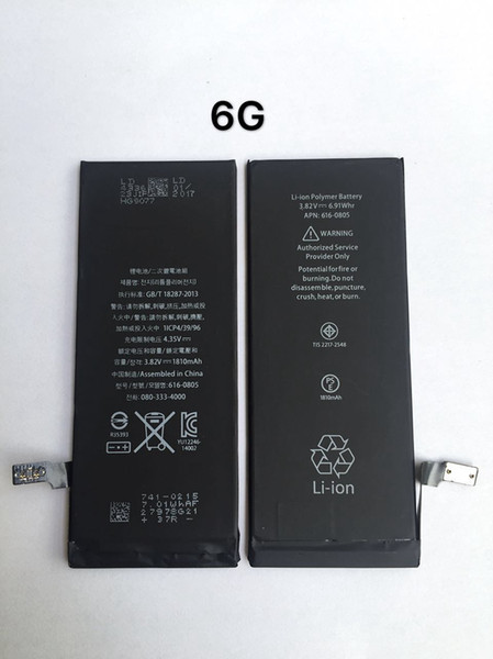 Mobile Phone Built-in Li-ion Battery for iPhone 6 6s 6 Plus 6s Plus 1810mAh 3.82V 2915mAh Real Capacity Battery