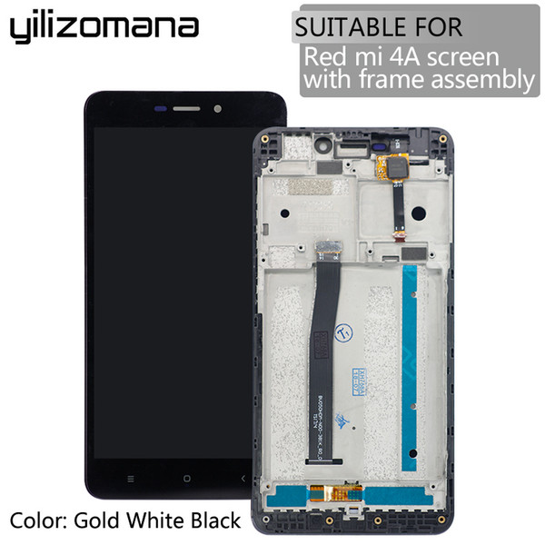 YILIZOMANA Original Touch Screen Panel with Frame For Xiaomi Redmi Hongmi 4A LCD Display Digitizer Assembly Replacement +Tools