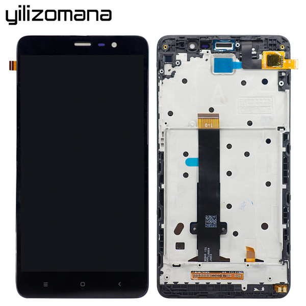 YILIZOMANA Original Touch Screen Panel with Frame For Xiaomi Redmi Note 3 LCD Display Digitizer Assembly Replacement Free Tools